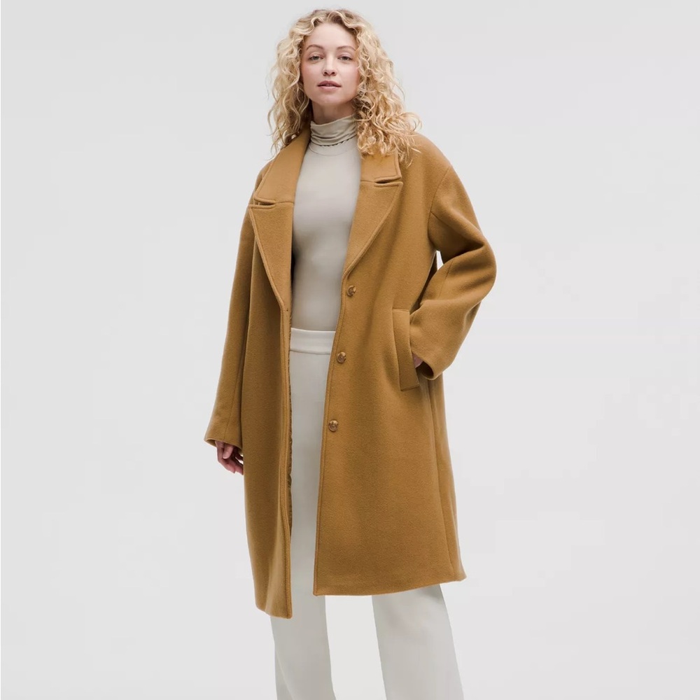 NWT lululemon Relaxed-Fit Wool Overcoat